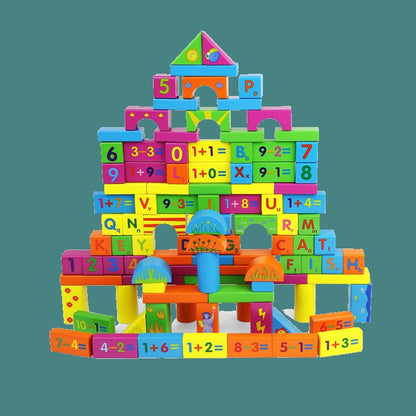 Wooden Puzzle Building Blocks Toy