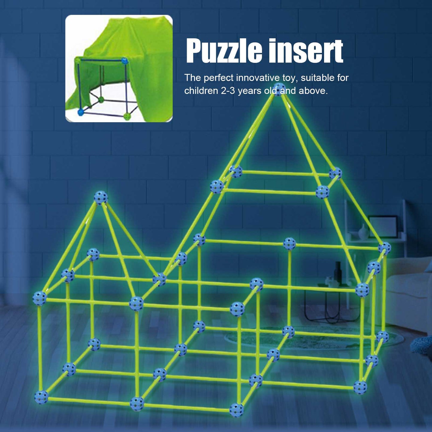 3D Fort Building Construction Blocks Set