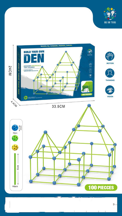 3D Fort Building Construction Blocks Set