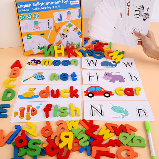 Alphabet Cognitive Puzzle Wooden