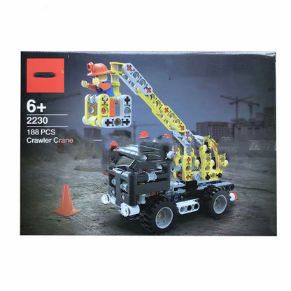 Assembling big truck building blocks toy