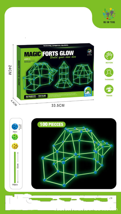 3D Fort Building Construction Blocks Set