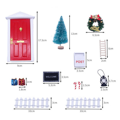 Christmas Door Dollhouse